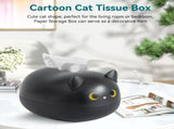 Cat Tissue Dispenser, Cartoon Toilet Paper Holder Dispenser Box with 2 Toothpick for Car Home V1259-DP01-A-710