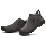 Slip-on Welding Safety Shoes, Non-Slip Rubber Sole, Abrasion Resistant Anti-Scald Work Shoes for V1237-ZY-715-227