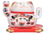 Ceramic Wealth Welcoming Cat Ornament Desktop Fortune Cat Craft for Home Shop Store Business V1294-YM0523-3115210229913
