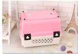 YES4PETS Small Portable Plastic Dog Cat Pet Pets Carrier Travel Cage With Tray-Pink V278-BP270-CARRIER-S-PINK
