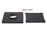 Watermark Matt Black Large 200mm Tile Insert Floor Drain Shower Grate 80mm Waste V1233-SQTI01200D80BL