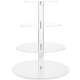 Clear Acrylic Cake and Cupcake Stand Combo for Party Dessert Display 1Set V1192-AZ-W-31241