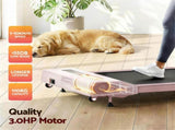 Everfit Treadmill Electric Walking Pad Incline Under Desk Home Gym 380mm Pink TMILL-380-INC-PK