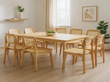 Levede 8x Rattan Dining Chair Wooden Kitchen Chair CH1145-2-NTX4