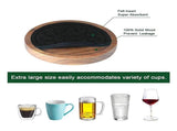 5pcs Wooden Absorbent Drink Coasters for Coffee Table V1263-JX-5421