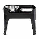 Pawz Raised Dog Bowls Adjustable Elevated Feeder Slow Feeder Lick Mat Foldable PT1415-AU