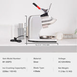 Ices Machine, 220lbs Per Hour Electric Snow Cone Maker with 4 Blades, 300W Electric Ice V952-SBJBXS220300WSNSVV3