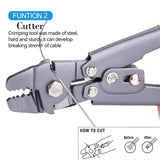 Wire Rope Crimping Tool Kit, with Stainless Steel Cable 165 Ft , 100 Cable Ferrule V1366-AZ2-W-14349
