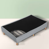 Metal Bedframe Mattress Foundation Single V264-BFS-207F-LGR-SL-1