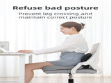 Grey Ergonomic Memory Foam Seat Cushion & Lumbar Support - Relieves Sciatica & Corrects V888-ELOSUNG42856