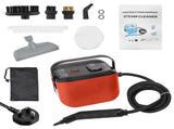 Portable Steam Cleaner 3 Temperature Adjustable Deep Cleaning Machine with 1200ml Water Tank 3 Brush V1294-YM0901-H49241RB-UK