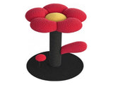 Red and Black Adorable Flower Cat Tree - Plush Perch, Sisal Scratching Post & Spring Ball Toy V888-ELOSUNG32464