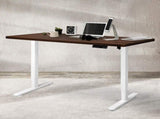 Levede Motorised Standing Desk Adjustable 140cm Walnut 1000x 1MM DH4948-140S-WHWA