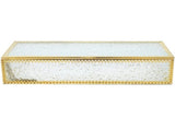 Vintage Golden Glass Jewelry Case for Storage Use, Sturdy and Compact Design V1366-AZ2-W-13833