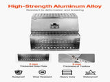 Semi-Truck Step Tool Box, 610 x 695 x 645 mm Heavy Duty Aluminum Toolbox Side Mount, Waterproof Side V952-BTGJXBTGJX3TF391R001V0