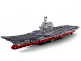 Sluban B1189 Model Kit 1450 Aircraft Carrier Shandong Type 002 PLAN Warship Navy Vessel Boat B SLB1189
