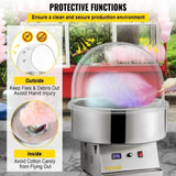 Candy Bubble Shield 20.5 Inch Clear Plastic Cotton Candy Cover for Commercial Candy Maker V952-MHTJGZ00000000001V0