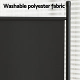 Artiss 3 Panel Room Divider Screen 260x180cm Fabric Black RD-D-PLY-260-BK