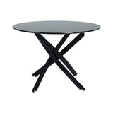 Marble Masterpiece Table and Chair Set V264-DNT-410-BLK-DNC-414V-BLU-4