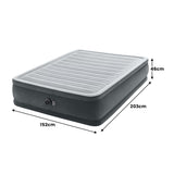 Intex Dura-Beam Deluxe Queen Comfort-Plush Elevated Air Mattress 64414NZ