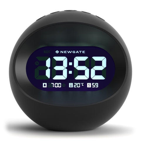 Newgate Centre Of The Earth Lcd Alarm Clock Black V398-NGLCD/COTE1