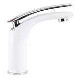 White Paint Washbasin Faucet Hot and Cold Bathroom Hardware Basin Water Tap Standard V1294-YM0901-3112200083111