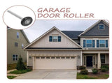 6pcs Nylon Garage Door Rollers with Stem for Door Replacement Hardware V1369-AZ3-W-18334