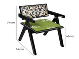 Levede Dining Chair Retro Backrest Chair x4 CH1142-1-BKX4