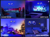 Game Controller Neon Sign for Gamer Room Decor - Gaming Neon Sign for Teen Boy Room Decor 41x27cm V1369-AZ3-W-04288
