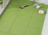 10PCS Suction Cup Floor Mats Anti Slip Plastic Mosaic Bath Mat for Kitchen Bathroom Green V1294-YM0716-3112220042315