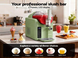 Devanti 5in1 Slushie Machine Ice Cream Maker 2L Sage Green SLS-CR02-2L-SGN