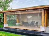 Clear PVC Tarp Heavy Duty With Reinforced Grommets And Double Stitched Seams For Patio Cover V1237-ZY-807-098