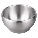 Ice Cream Bowl Insulated Bowl 15oz Double Wall Soup Bowl SUS304 Stainless Steel Cereal Bowl, Set of V1370-AZ4-11901