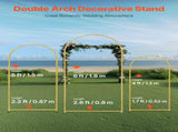 Wedding Arch Backdrop Stand, Set of 3, Metal Stable Stand with Case Connection & Chassis Crossbar V952-HLGMBJJBYDJS5NFMOV0