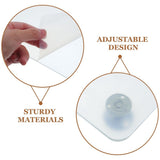 Stable Epoxy Resin Table, White Acrylic, Adjustable for Home V1366-AZ2-W-13904