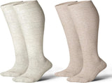 Cotton Compression Socks for Women&Men 20-30mmHg Knee High Cute Support Sock for Nurses Pregnancy V1258-DP02-F-498