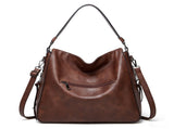 Dark Red Spacious & Stylish PU Leather Tote Bag - Versatile Shoulder/Crossbody V888-ELOSUNG21416