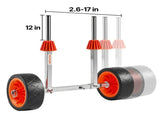 Kayak Cart, 113.4 kg Load Capacity, Canoe Cart Dolly with 19.1 cm Solid Rubber Tires & Kickstand, V952-CZSPHTTC8INC8AUKV001V0