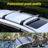 Lockable Aluminium Car Roof Rack Bars Without Rail Anti Theft Luggage Carrier V63-844491