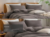 Pink 1.8m Luxurious Soft Brushed Microfiber 4-Piece Bedding Set - Pure Color V888-ELOSUNG19451