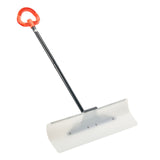 VEVOR Snow Pusher Shovel, 76.2 cm Outdoor Snowplow Shovel with Ergonomic Grip, HDPE Plastic Blade, V952-WLKSL3035INC7ZY9Y001V0