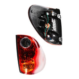 2Pcs Rear Tail Light Brake Lamp with Wiring for L200 2005-2016 Red Yellow Lens Signal Lighting V1366-AZ2-W-04104