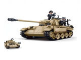 Sluban B1535 Model Kit 135 Panther G Tank German Panzer WWII Army Military Building Blocks DIY SLB1535