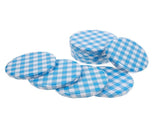 Plated Silver Iron Regular Mouth Mason Jar Lids, High Temp Resistant, Sealing for Jars 50Pcs V1366-AZ2-W-13942