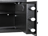 Levede Safe Box Fingerprint Lock Steel Home Safe 14L LED Light Alarm Black SAFE1007-AU