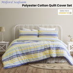 Ardor Milford Seafoam Polyester Cotton Quilt Cover Set Queen V442-INT-QUILTCS-MILFORD-SEAFOAM-QS