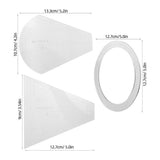 10pcs Acrylic Quilt Template Ruler Set, Assorted Cutting Outlines with Built-in Scale Lines for V1192-AZ-W-21504