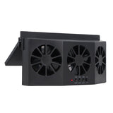 Car Exhaust Fan Solar Powered Air Circulating Fan Car Window Vent Fan for Odor Removal Heat V1294-YM0901-3113240171511