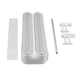 3 in 1 Wrap Cutter Organizer with Paper Towel Holder Magnetic Plastic Aluminum Alloy Space Saving Bi V1294-YM0901-3118240160311