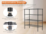 CARLA HOME 4-Tier Adjustable Metal Storage Shelves Wire Rack Organizer for Kitchen, Pantry, Bathroom V178-36203